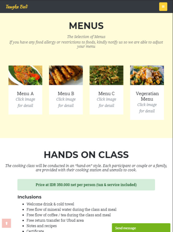 Tungku Bali Cooking Class